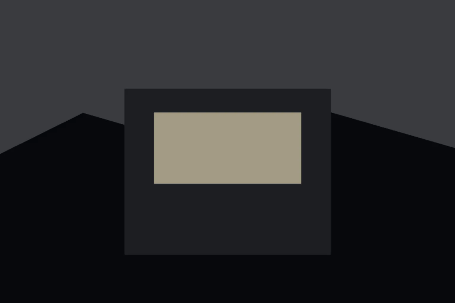 AI-generated editorial illustration: Glass case with blank parchment in a quiet museum hall