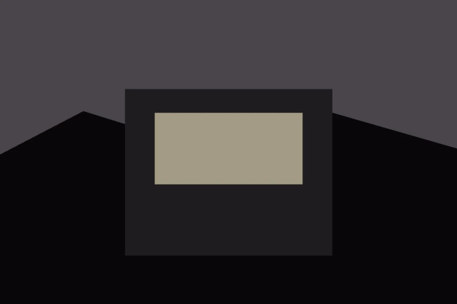 AI-generated editorial illustration: An empty lodge hall with flags furled and scholarship envelopes