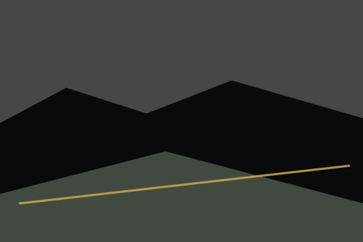 AI-generated editorial illustration: Empty I-25 frontage and a vacant lot turning to rooftop decks