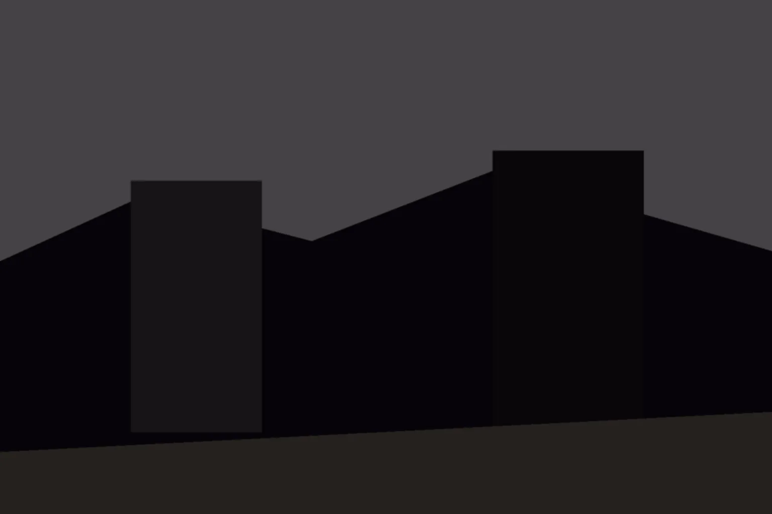 AI-generated editorial illustration: Central City street at dusk, opera house and lodge silhouettes, no people