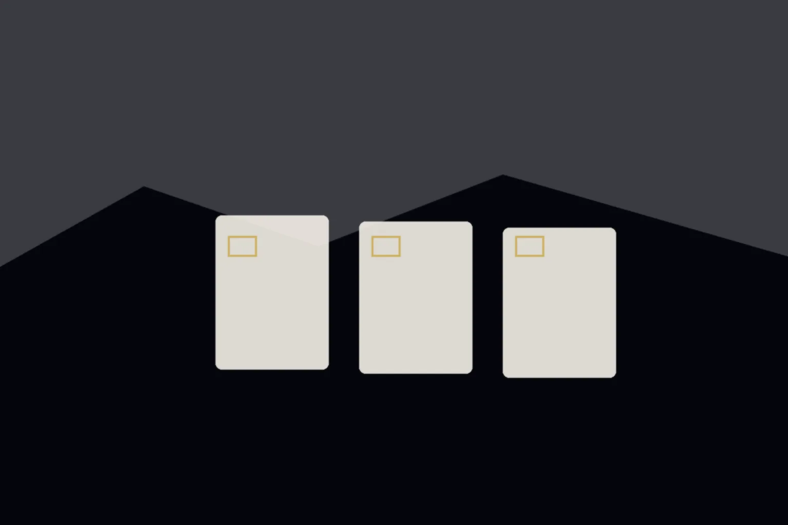 AI-generated editorial illustration: Stacked unmarked return envelopes on a county clerk counter at night