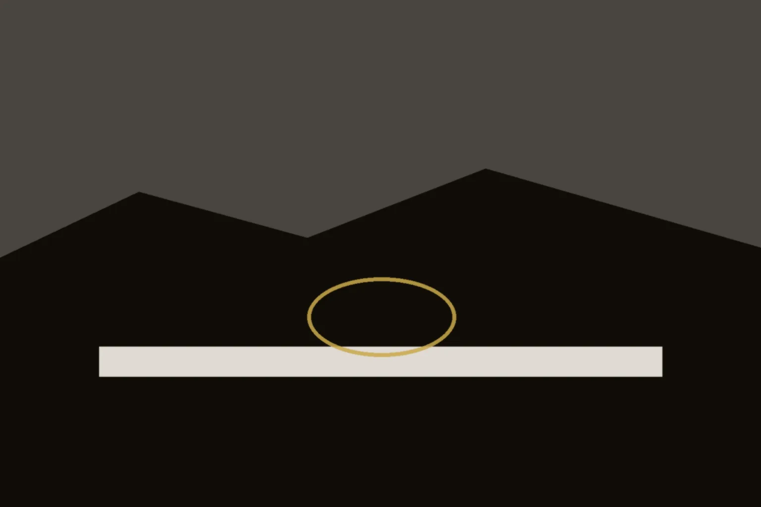 AI-generated editorial illustration: An empty porch swing at sunrise and a single brick on a low wall
