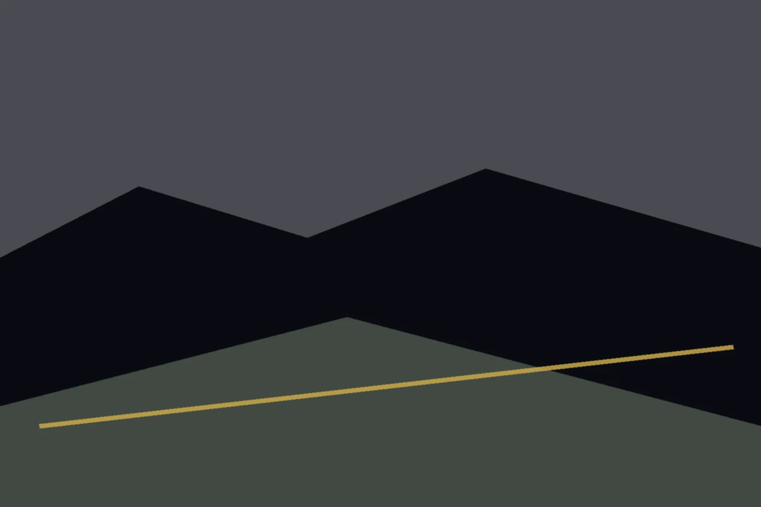 AI-generated editorial illustration: A steep mountain trail at dawn, empty pack on a rock, no hiker