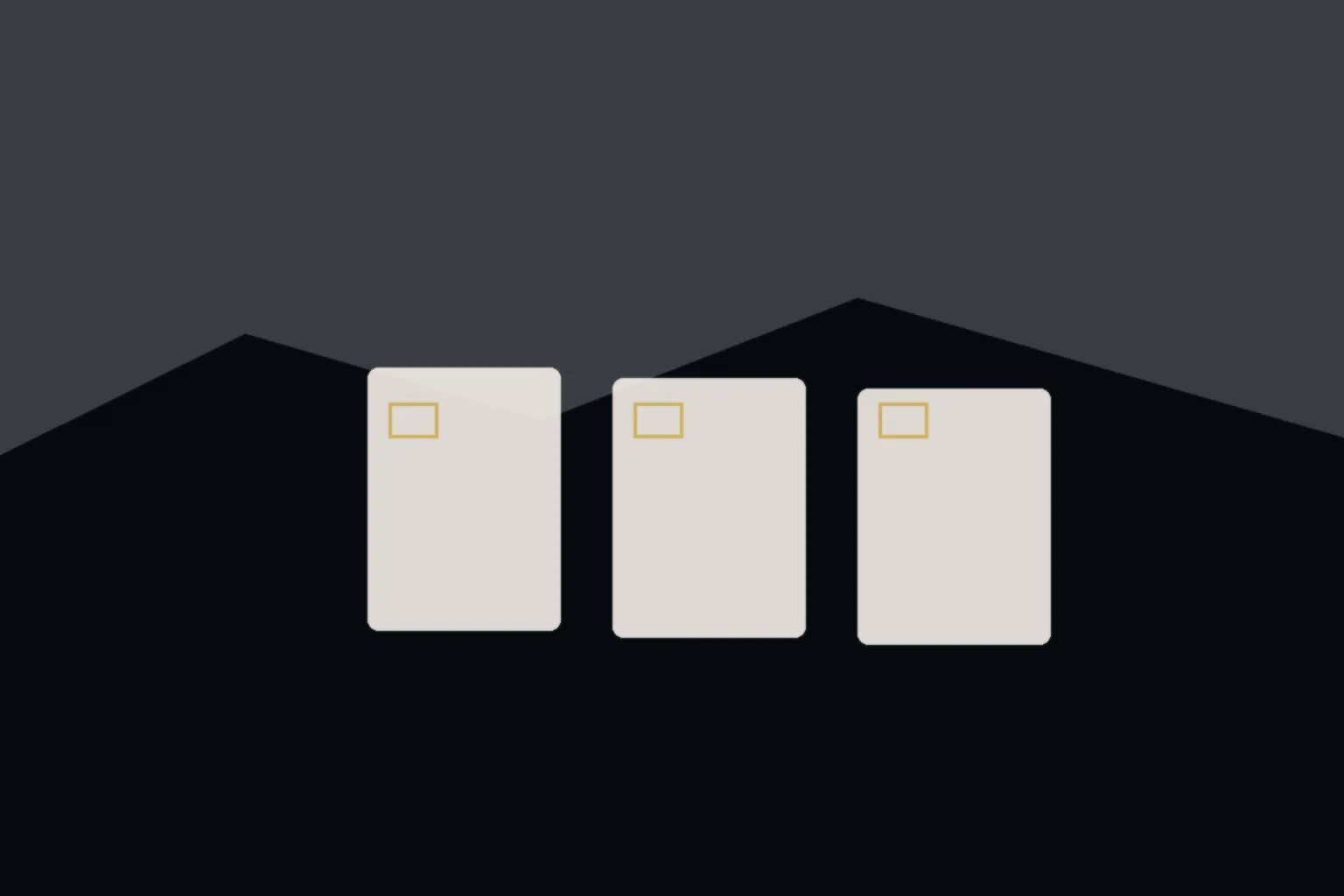 AI-generated editorial illustration: Three unmarked petitions on a clerk counter, wax seal, no names