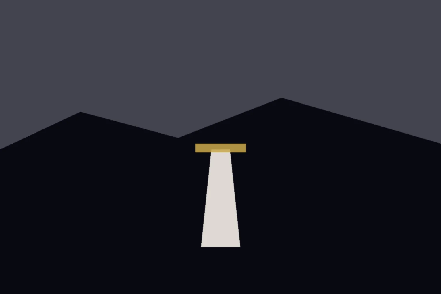 AI-generated editorial illustration: A single empty lectern on a civic stage, vacant seats, no candidate