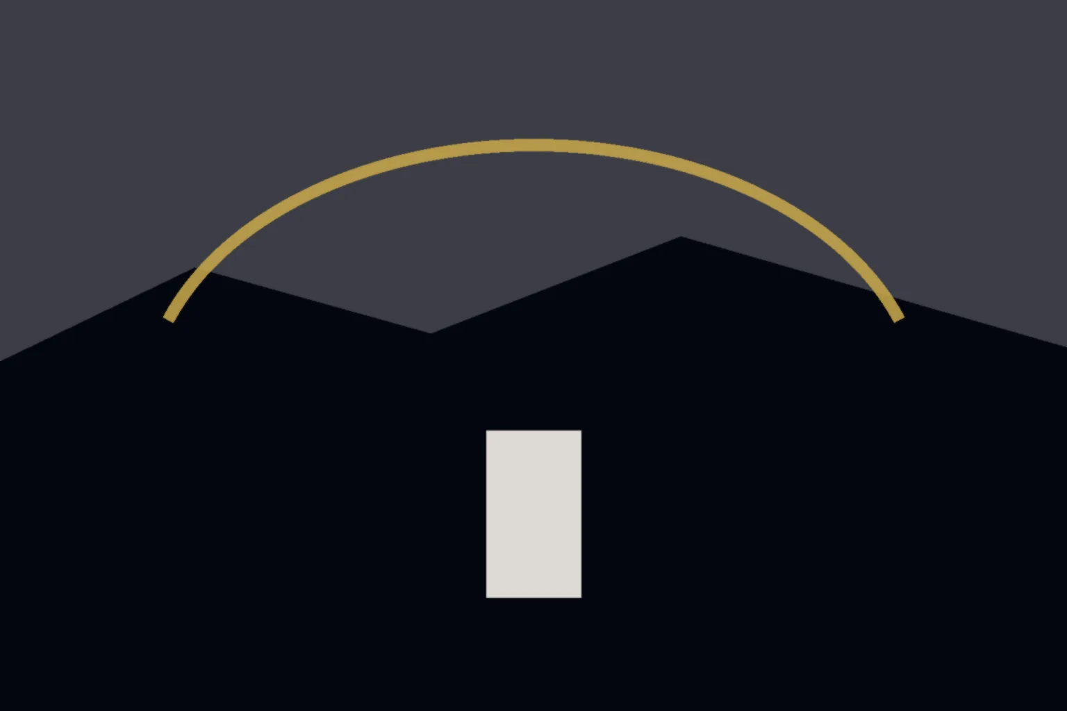 AI-generated editorial illustration: Empty stadium parking lots beside a distant passenger-rail platform