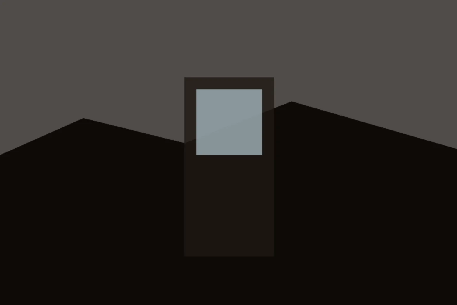 AI-generated editorial illustration: An empty school hallway with a closed classroom door and autumn light