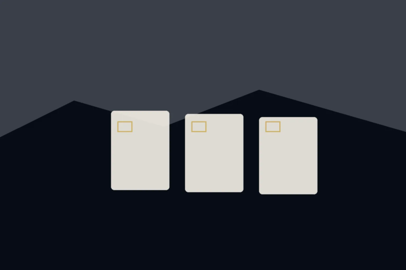 AI-generated editorial illustration: Two unmarked envelopes on a county map table with foothills beyond